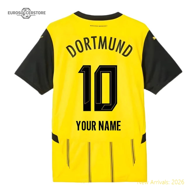 2024-2025 Borussia Dortmund Home Shirt (Your Name)-The Soccer Shirt Hub