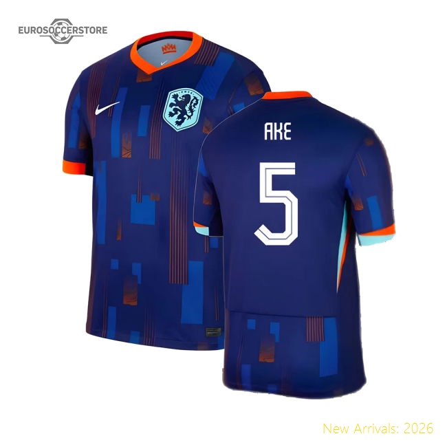 2024-2025 Netherlands Away Shirt (Ake 5)-The Soccer Shirt Hub