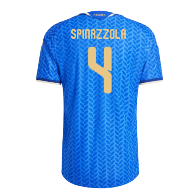 2026-2027 Italy Authentic Home Shirt (Spinazzola 4)-The Soccer Shirt Hub