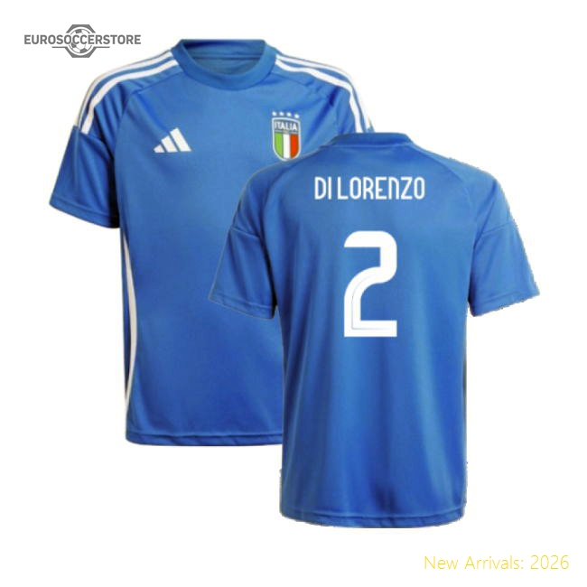 2024-2025 Italy Home Fan Jersey (Kids) (DI LORENZO 2)-The Soccer Shirt Hub