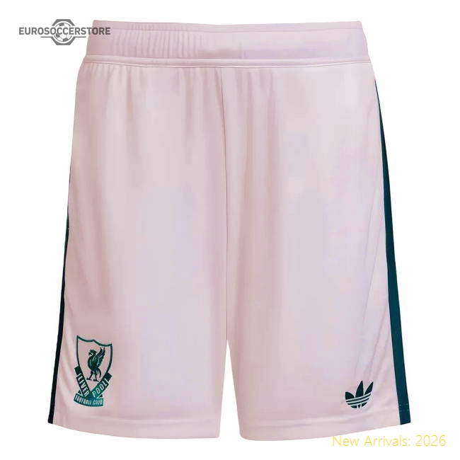 2025-2026 Liverpool Third Shorts (White) - Kids-The Soccer Shirt Hub