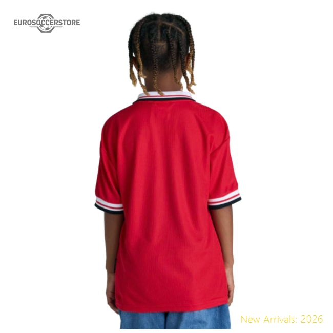 1998-2000 Manchester United Home Shirt (Kids)-The Soccer Shirt Hub