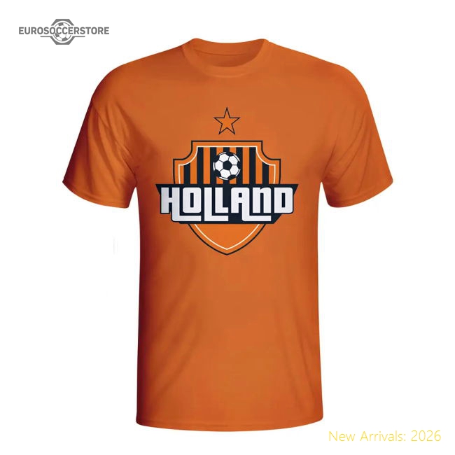 Holland Country Logo T-shirt (orange) - Kids-The Soccer Shirt Hub