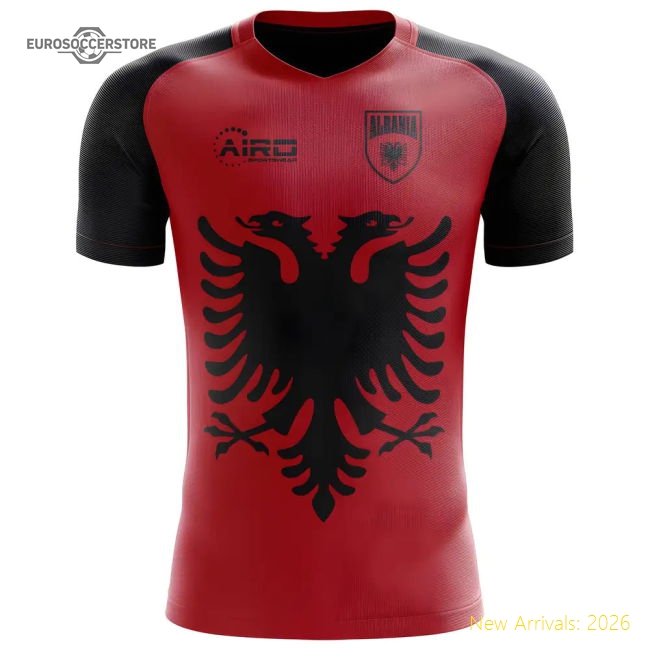 2025-2026 Albania Flag Concept Football Shirt - Womens-The Soccer Shirt Hub