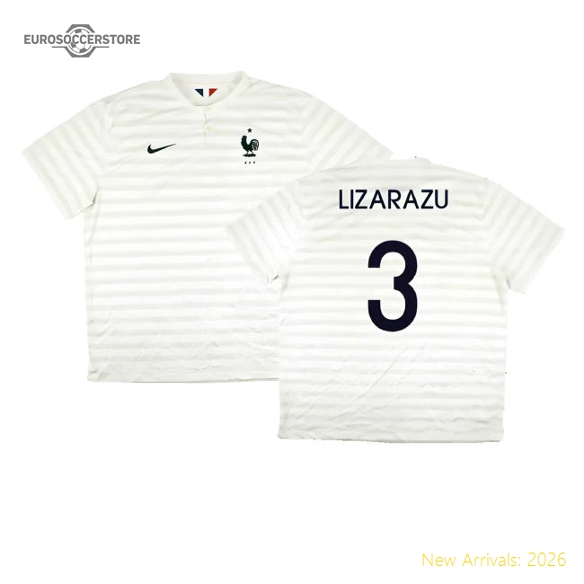 France 2014-15 Away Shirt ((Very Good) XXL) (Lizarazu 3)-The Soccer Shirt Hub