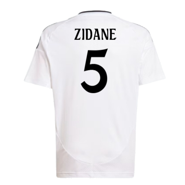 2024-2025 Real Madrid Home Shirt (Kids) (Zidane 5)-The Soccer Shirt Hub