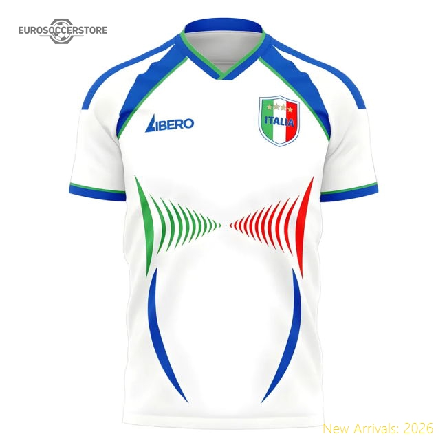 Italy 2006 Style Away Concept Shirt (Libero) (Your Name)-The Soccer Shirt Hub