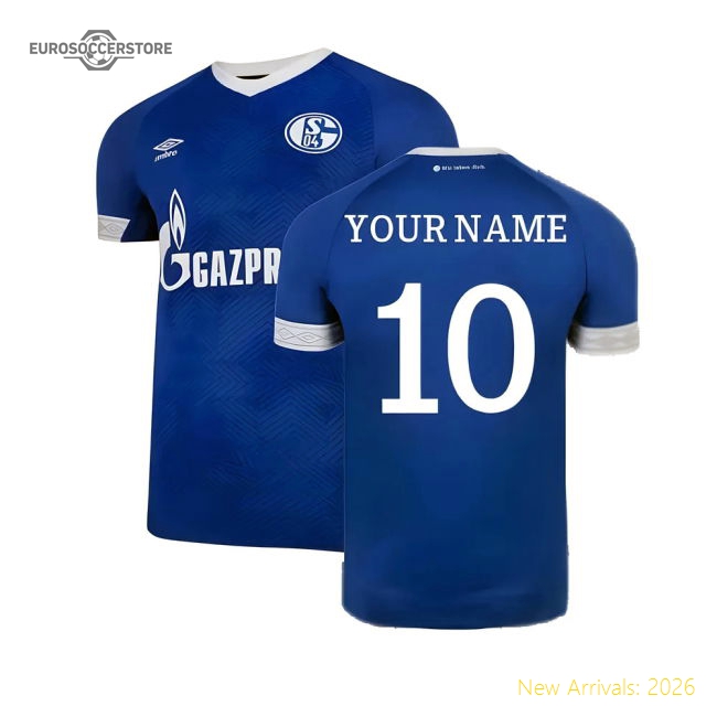 Schalke 2018-19 Home Shirt ((Mint) XXL) (Your Name)-The Soccer Shirt Hub