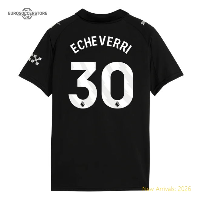 2025-2026 Man City Away Mini Kit (Echeverri 30)-The Soccer Shirt Hub