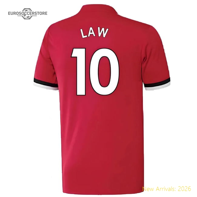 Manchester United 2017-18 Home Shirt ((Excellent) 4-5 Year) (Law 10)-The Soccer Shirt Hub