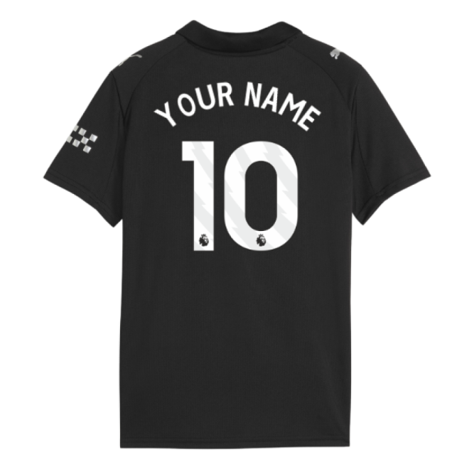 2025-2026 Man City Away Shirt (Kids) (Your Name)-The Soccer Shirt Hub