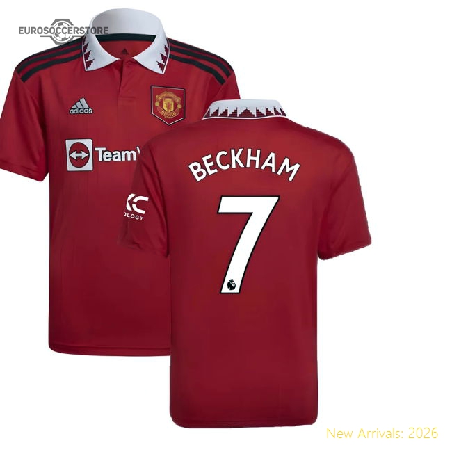 2022-2023 Man Utd Home Shirt (Kids) (BECKHAM 7)-The Soccer Shirt Hub