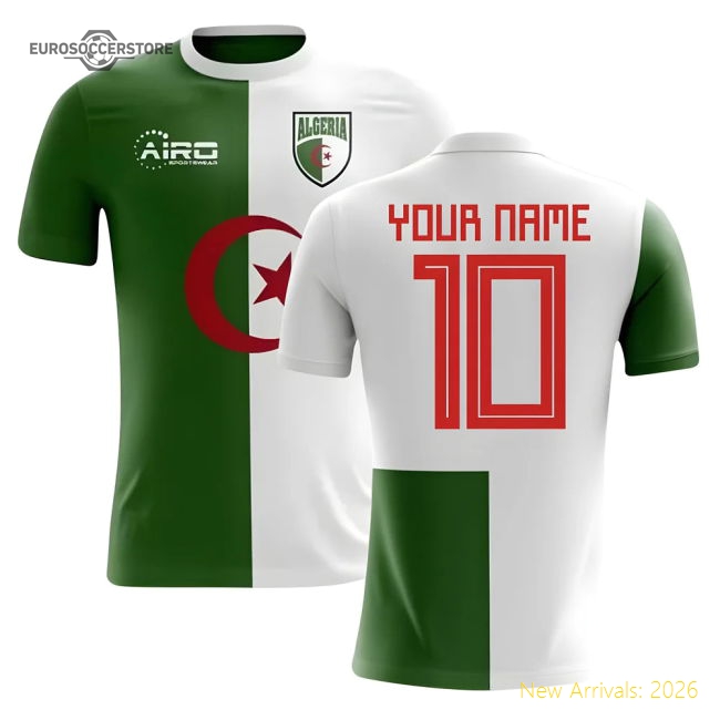2025-2026 Algeria Home Concept Football Shirt (Your Name) -Kids-The Soccer Shirt Hub