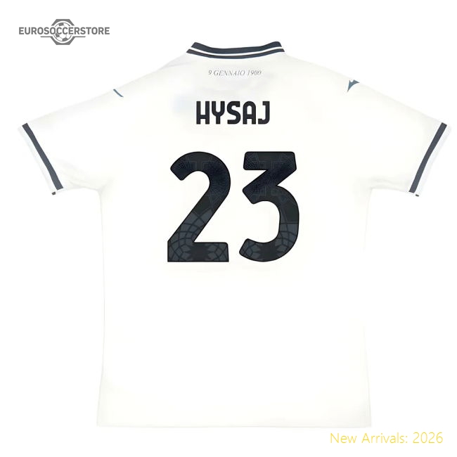 2025-2026 Lazio Away Shirt (Hysaj 23)-The Soccer Shirt Hub