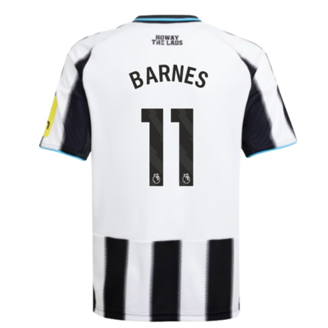 2025-2026 Newcastle Home Shirt (Kids) (Barnes 11)-The Soccer Shirt Hub