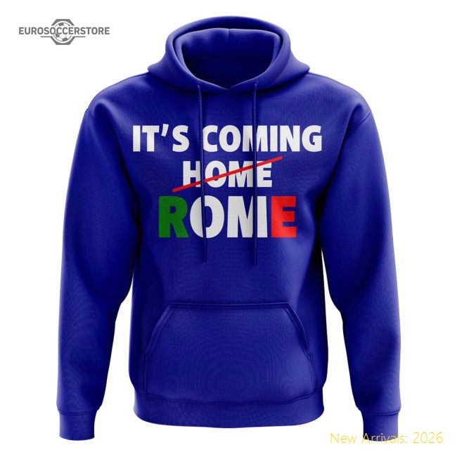 Italy Its Coming Rome Hoody (Royal)-The Soccer Shirt Hub