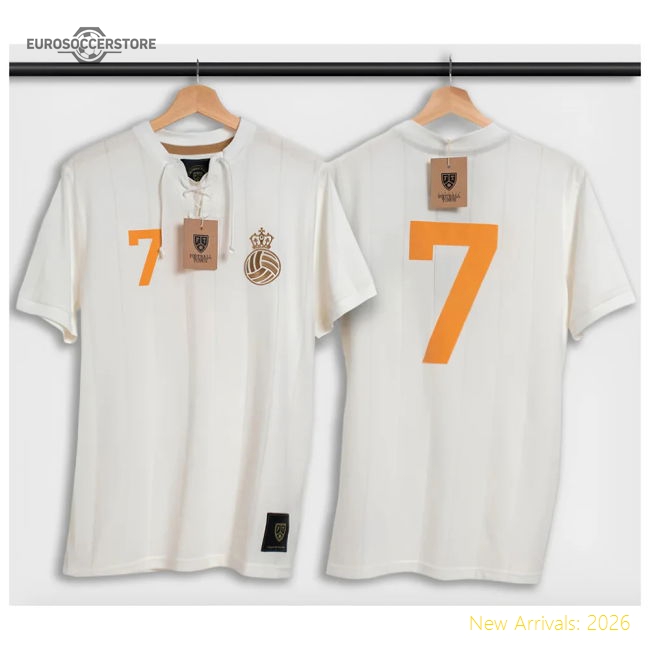 Madrid Retro Shirt with Laces La Corona-The Soccer Shirt Hub
