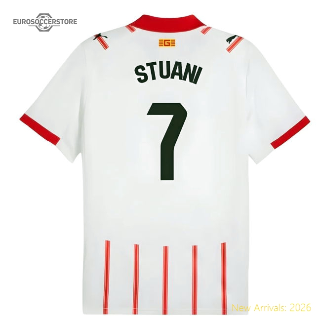 2025-2026 Girona Home Shirt (Stuani 7)-The Soccer Shirt Hub