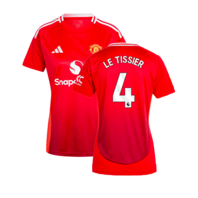 2024-2025 Man Utd Home Shirt (Womens) (Le Tissier 4)-The Soccer Shirt Hub