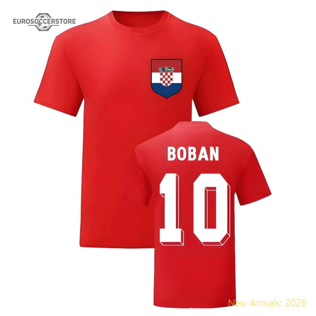 Zvonimir Boban Croatia National Hero Tee\'s (Red)-The Soccer Shirt Hub