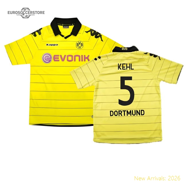 Borussia Dortmund 2010-11 Home Shirt ((Excellent) M) (Kehl 5)-The Soccer Shirt Hub