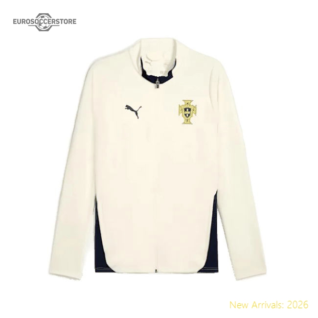 2025-2026 Portugal Training Jacket (Sugared Almond)-The Soccer Shirt Hub