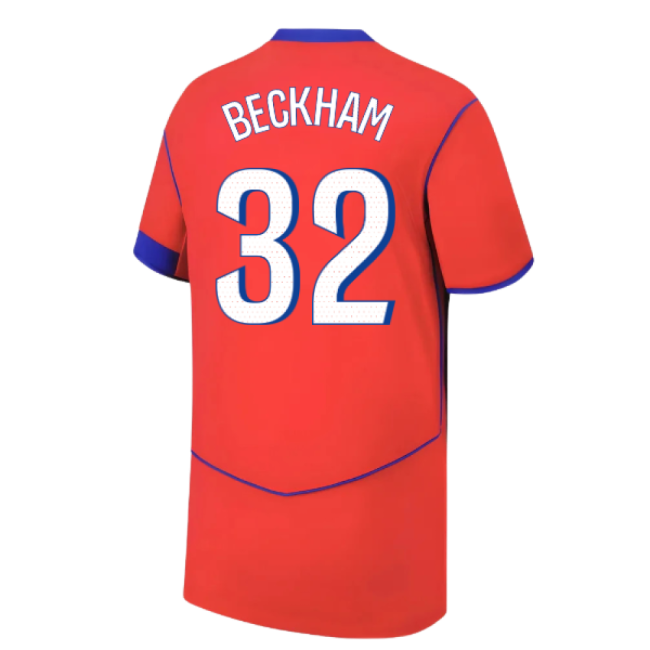 2025-2026 PSG Third Shirt (Kids) (Beckham 32)-The Soccer Shirt Hub