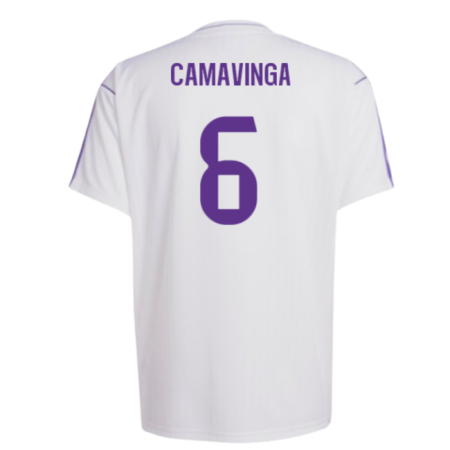 Real Madrid Terrace Icons Shirt (White) (Camavinga 6)-The Soccer Shirt Hub