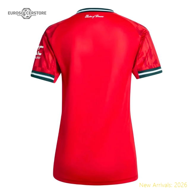 2025-2026 Man Utd Home Shirt (Womens)-The Soccer Shirt Hub