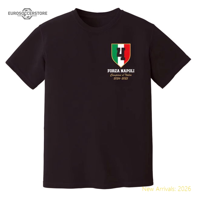 Napoli Campioni T-Shirt (Black)-The Soccer Shirt Hub