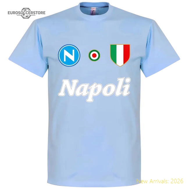 Napoli Team T-Shirt - Sky-The Soccer Shirt Hub