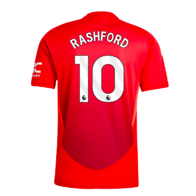 2024-2025 Man Utd Authentic Home Shirt (Rashford 10)-The Soccer Shirt Hub