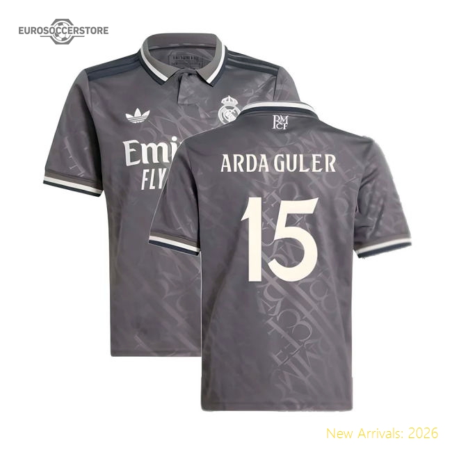 2024-2025 Real Madrid Third Shirt (Kids) (Arda Guler 15)-The Soccer Shirt Hub