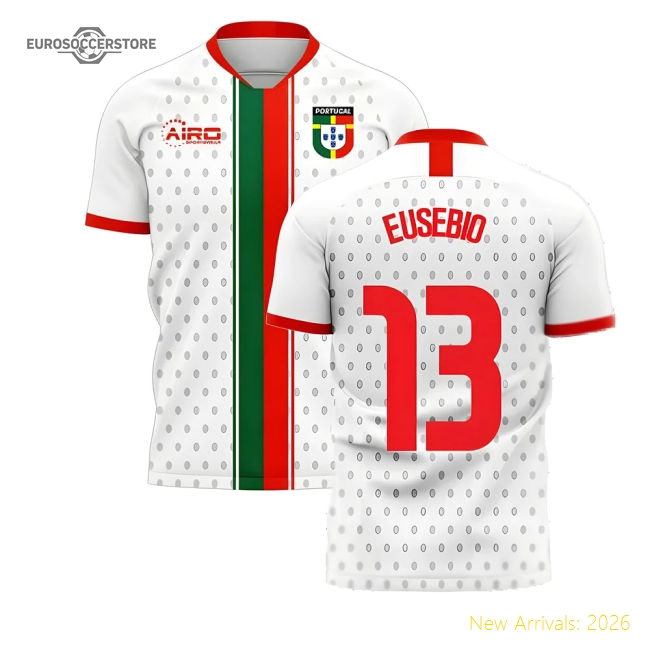 Portugal 2025-2026 Away Concept Football Kit (Libero) (EUSEBIO 13)-The Soccer Shirt Hub