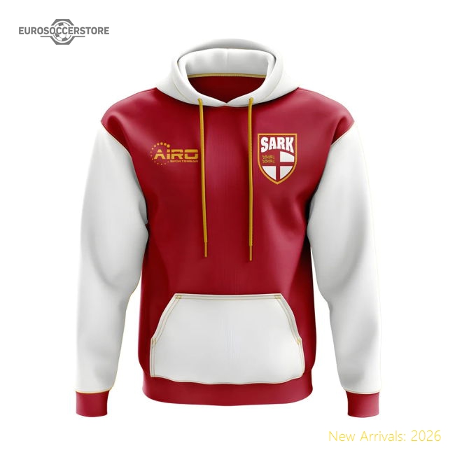 Sark Concept Country Football Hoody (Red)-The Soccer Shirt Hub
