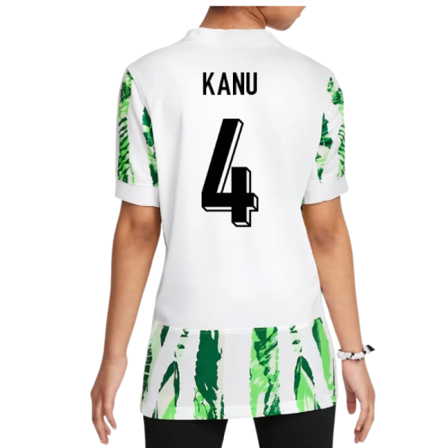 2025-2026 Nigeria Womens Team Away Shirt (Kids) (Kanu 4)-The Soccer Shirt Hub