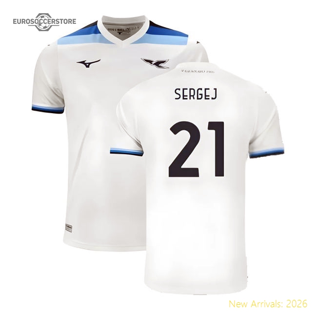 Lazio 125th Anniversary Home Shirt (Sergej 21)-The Soccer Shirt Hub