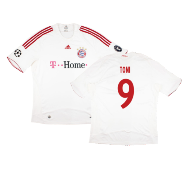 Bayern Munich 2008-09 Third Shirt ((Very Good) XXL) (Toni 9)-The Soccer Shirt Hub