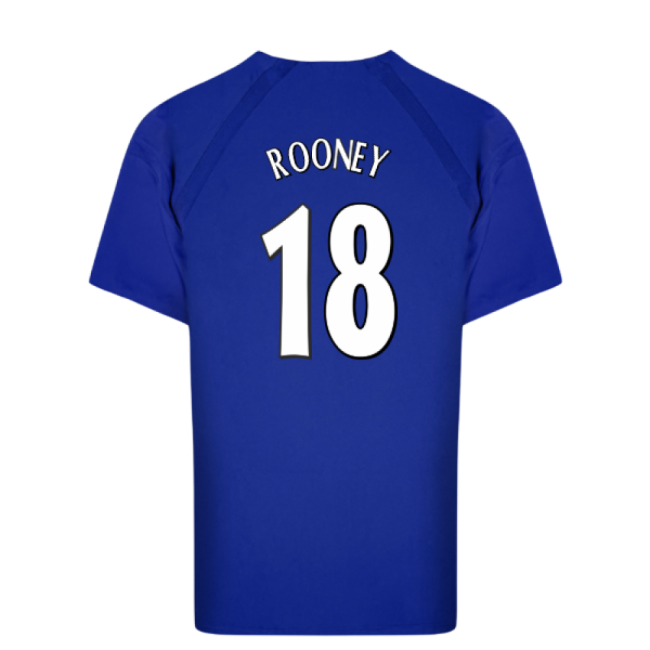 Everton 2003 Anniversary Retro Home Shirt (Rooney 18)-The Soccer Shirt Hub