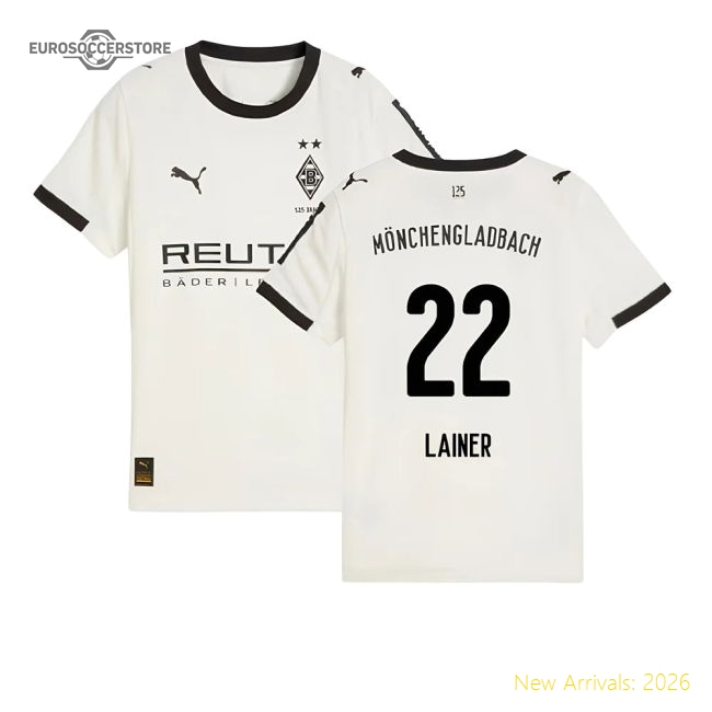 2025-2026 Borussia MGB Home Shirt (Kids) (Lainer 22)-The Soccer Shirt Hub
