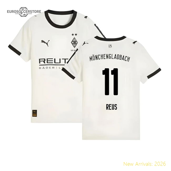 2025-2026 Borussia MGB Home Shirt (Kids) (Reus 11)-The Soccer Shirt Hub