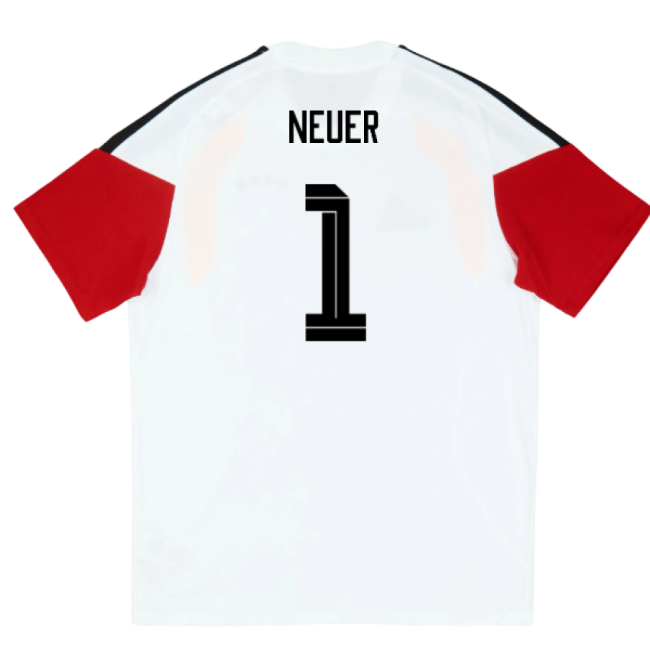 2026-2027 Germany Training Tee (White) - Kids (Neuer 1)-The Soccer Shirt Hub