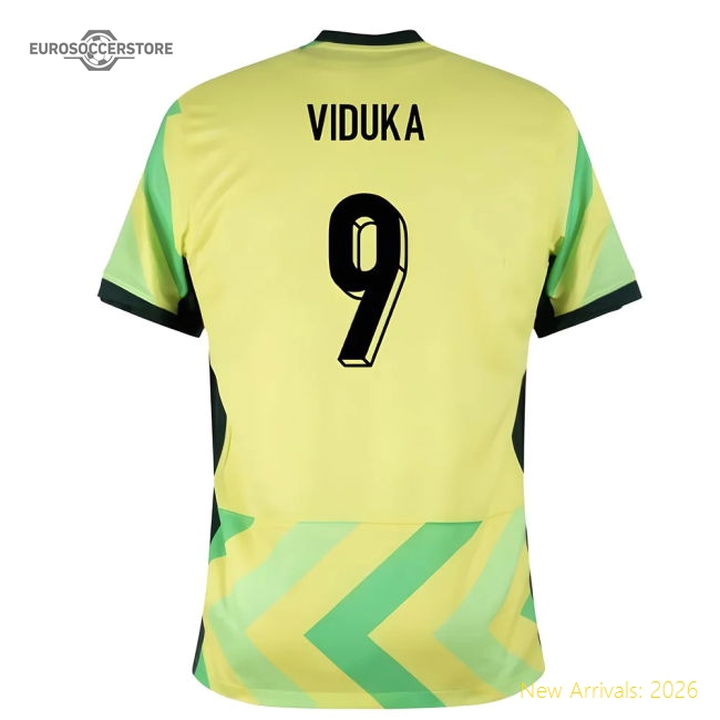 2025-2026 Australia Home Shirt (Viduka 9)-The Soccer Shirt Hub