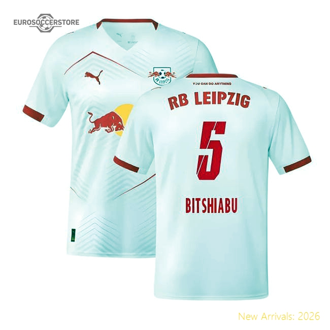 2025-2026 Red Bull Leipzig Home Shirt (Bitshiabu 5)-The Soccer Shirt Hub