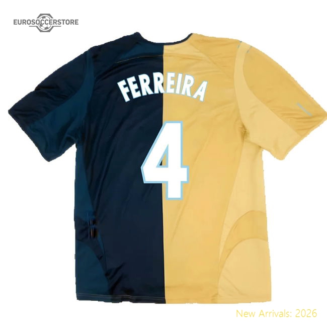 Marseille 2005-06 Third Shirt ((Excellent) L) (Ferreira 4)-The Soccer Shirt Hub