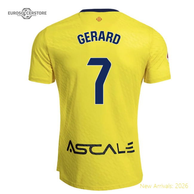 2025-2026 Villarreal Home Shirt (Gerard 7)-The Soccer Shirt Hub