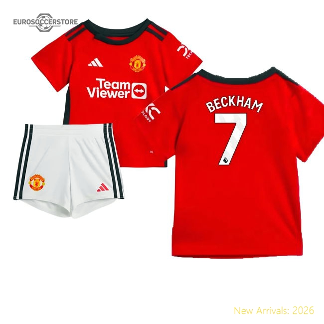 2023-2024 Man Utd Home Baby Kit (Beckham 7)-The Soccer Shirt Hub