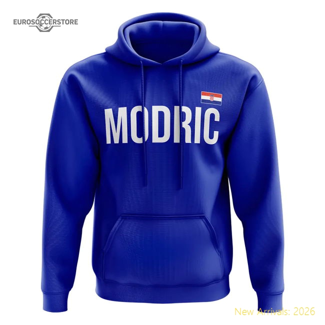 Luka Modric Croatia name hoody (royal)-The Soccer Shirt Hub