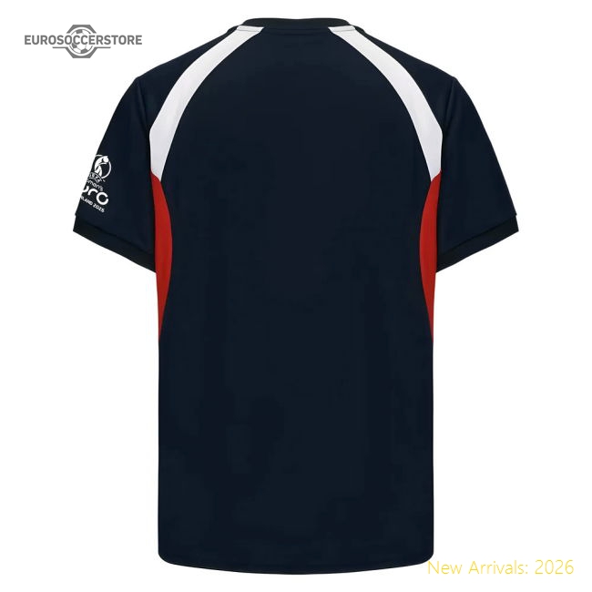 2025 England WEC Poly T-shirt (Navy) - Mens-The Soccer Shirt Hub