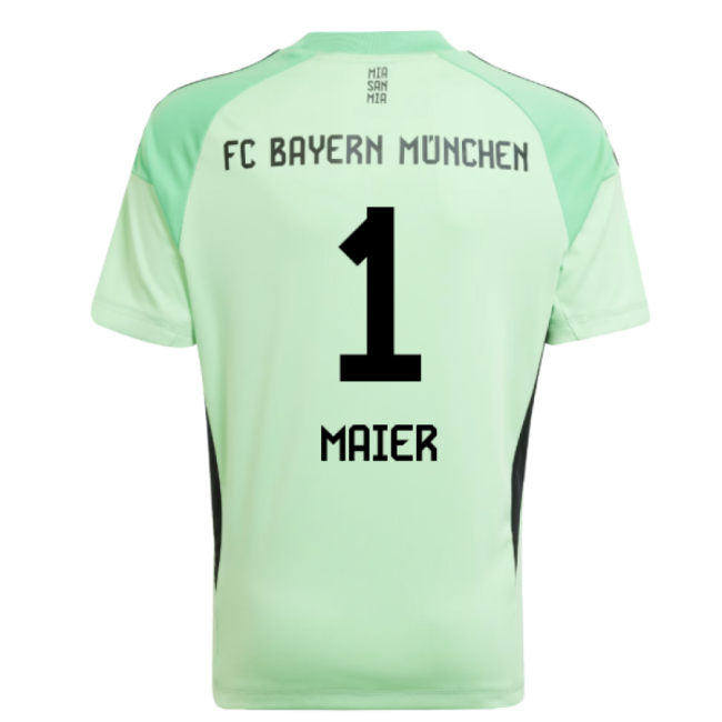 2025-2026 Bayern Munich Home Goalkeeper Shirt (Glory Mint) - Kids (Maier 1)-The Soccer Shirt Hub